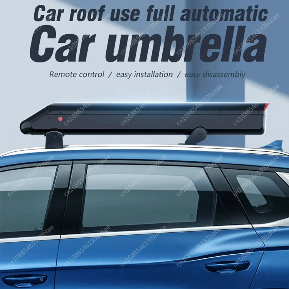 Fully Automatic Sunshade on Roof Car Sunshade Umbrella 3.8*2.7M Mobile Car Canopy Windproof Hail Proof Sunshade Automobiles