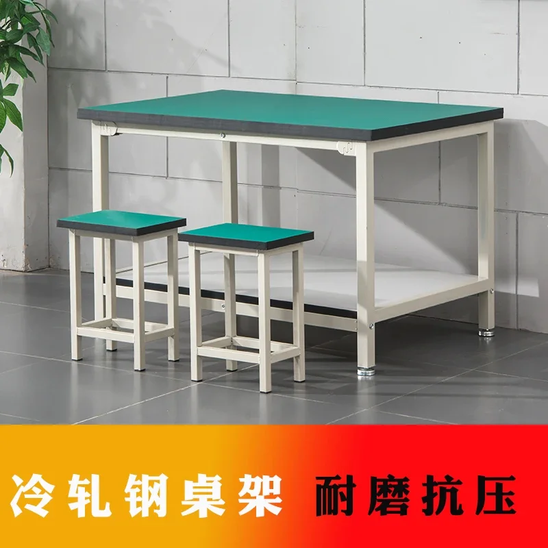 Anti-static workbench double-layer heavy-duty assembly line operation bench workshop