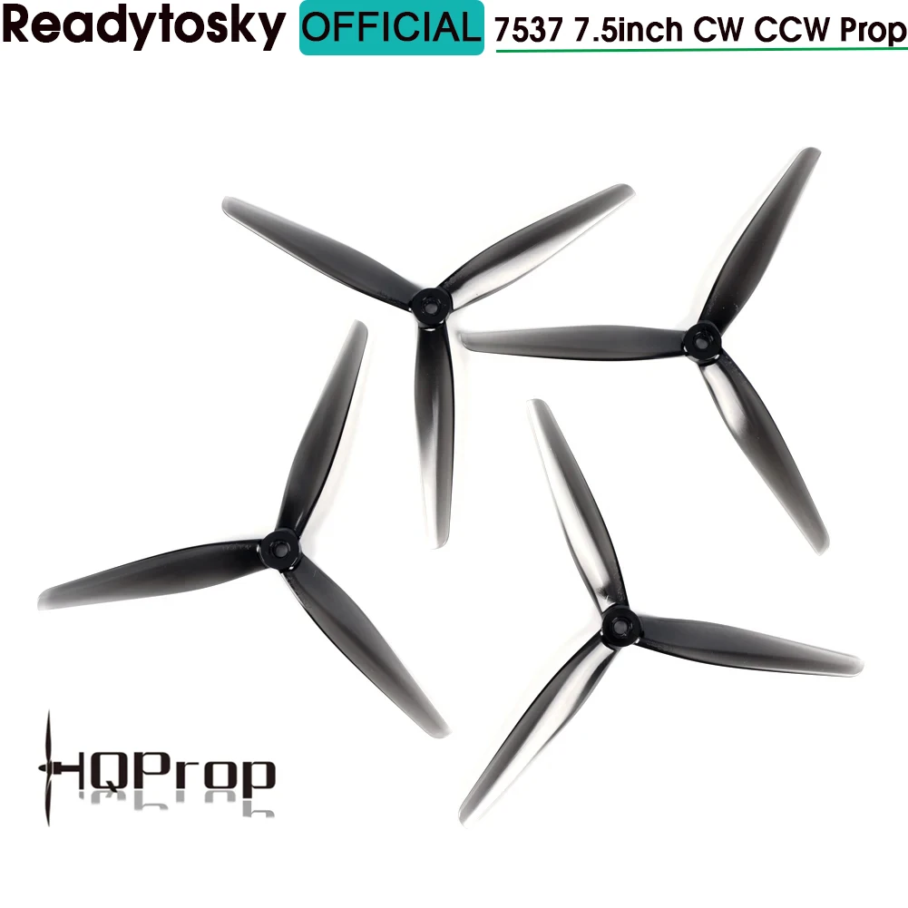 2/4/5/10Pairs HQ 7.5X3.7X3 7537 7.5inch CW CCW 3 Blade / Tri-blade Propeller prop for FPV Drones DIY Parts