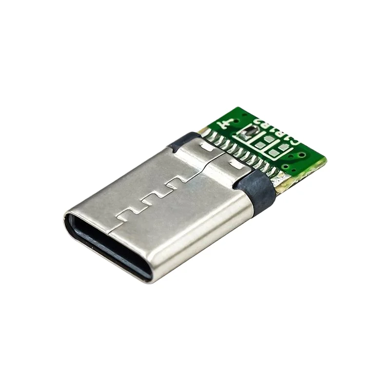 หัวต่อ TYPE-C 24P แบบสี่ขา พร้อมอะแดปเตอร์เชื่อมต่อข้อมูลแบบยืดหยุ่นสำหรับบอร์ด, ขั้วต่อ USB สำหรับชาร์จเร็วแบบเชื่อมต่อสายไฟสำหรับ Android