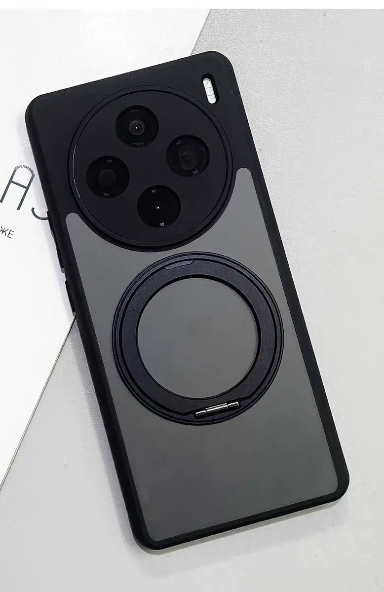 VIVO X300 Pro用ケース ハードケース リングスタンド付き マグネット式保護バックカバーケース VIVO X300 X200 Pro Mini X200 Ultra用シェル