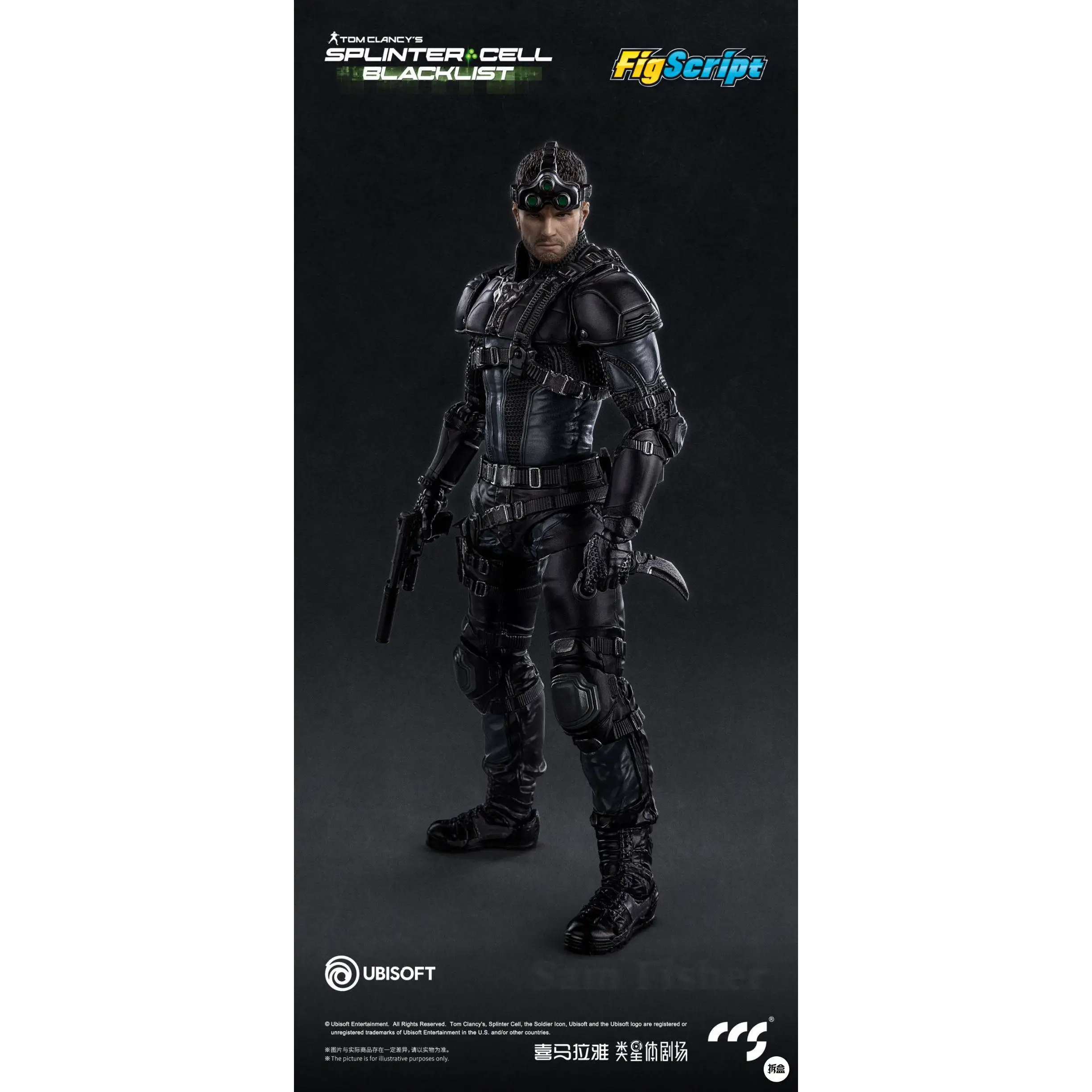 

CCS TOYS FIGSCRIPT Cell Division 6 Sam Fisher 1/12 Action Figure