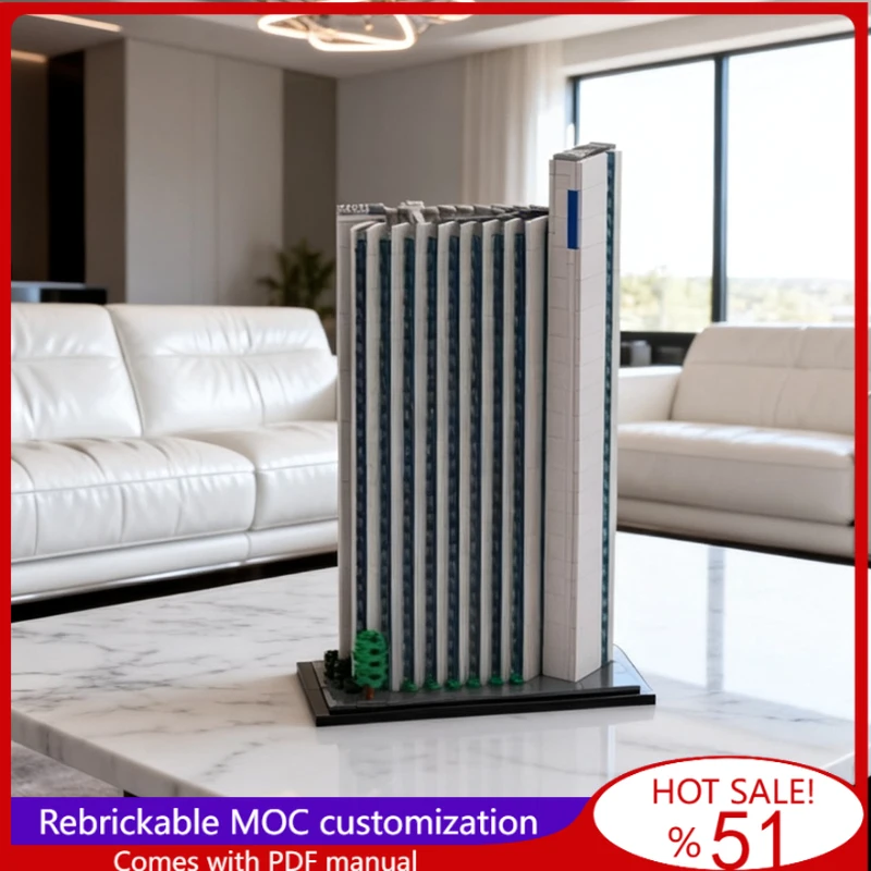 

NEW 2152 Parts MOC City Street Views Modular Skyscraper Building Blocks Diy Educational Assembly Childrens Toy Christmas Gifts