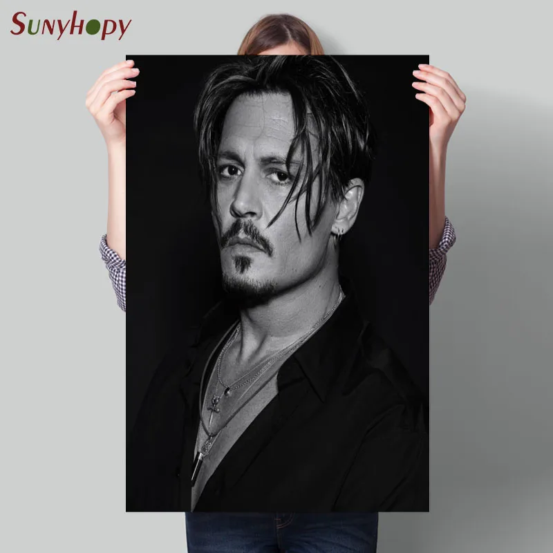 Painting High Quality Johnny Depp Canvas Poster Wall Home Decor No Frame 30X45cm 40X60cm 50X75cm 60X90cm