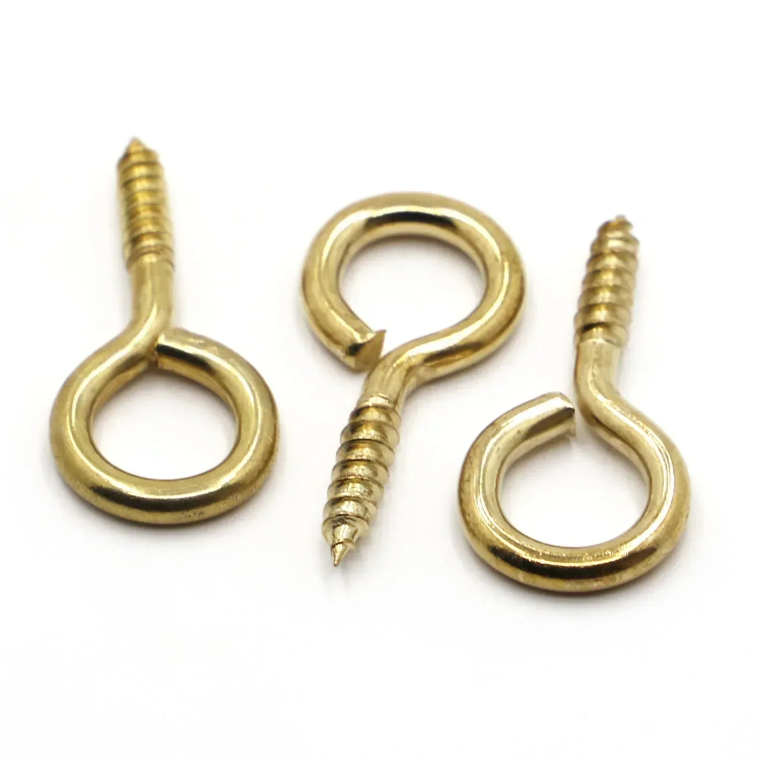 DIY Hardware Eyelet 1# 2# 3# 4# 5# 6# 8# 10# 12# 14# Screw Eye Pins Carbon Steel Facing Metal Self-tapping Screw Hook