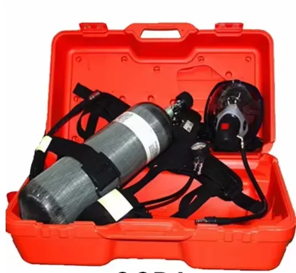 fire fighting rebreather apparatus small scba with one gas masks