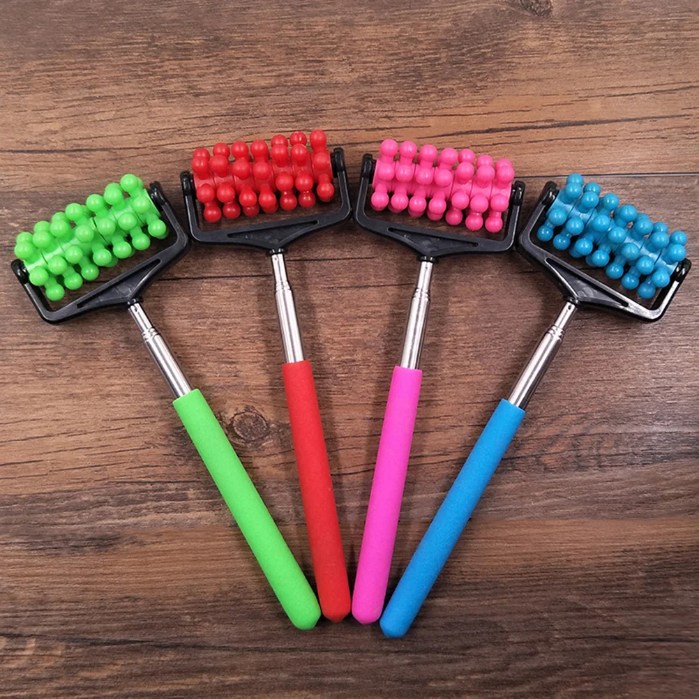 

Handle Massage Roller Retractable Body Muscle Roller Massage Stick for Arm, Legs and Back(Random Color)