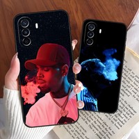 Chris Brown Rap Phone Case For Huawei P30 P50 P40 P10 P20 Pro Plus Lite Psmart Z Y 6 5 7 9 Prime Design Back Cover