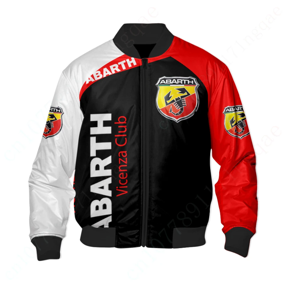 

Abarth Jackets For Men's Clothing 3D Jackets Techwear Baseball Uniform Bomber Jacket Harajuku Parkas Windbreaker Thick Coats