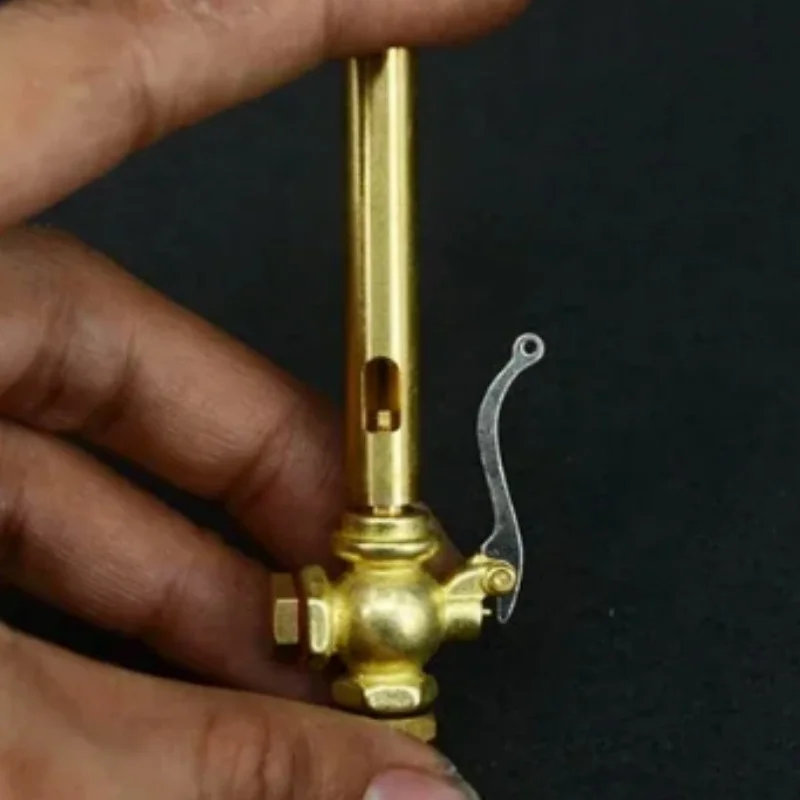 JW-6 Mini fischio a campana in ottone per modello di vapore vivo Parte valvola in bronzo e maniglia per tubo in ottone Parti del modello Regali per uomo (JW-4 JW-7)