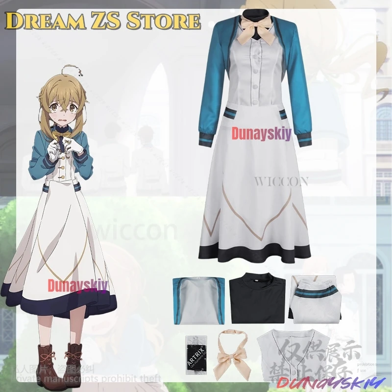 

Monica Evaret Cosplay Silent Witch Anime School Uniform Dress British Style Elegance Lolita Magical Long Skirts Halloween Cos