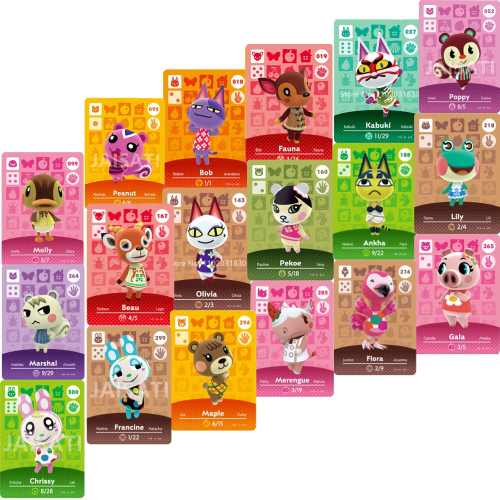 Spot Sale NFC Card Series1 To Series4 Leaf Animal Crossing Lock Amxxbo Card Acnh Marshal Ankha Lolly Lucky Horizons Ns Switch