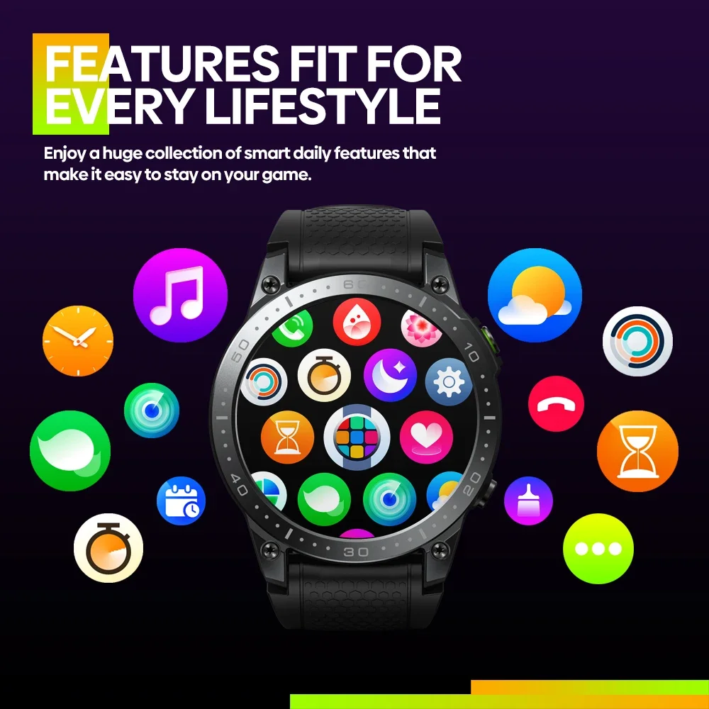 Motion Trajectory Display Bluetooth Calling Smart Watch AMOLED Display Voice Calling 24H Health Monitor Smart Watch