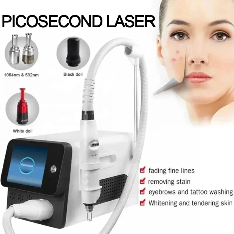 Tragbare nm1064nm1320nm Q-Switch nd Yag Laser Tattoo entfernung Pigmenten tfernung Piko sekunden Laser maschine