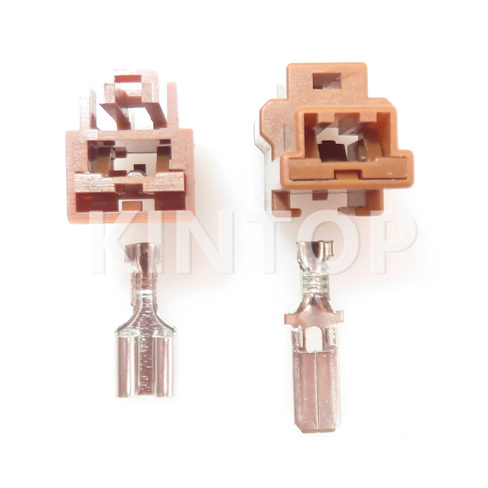 1 Set 1 Pin Car Male Female Docking Connectors With Wires Auto AC Assembly Wire Harness Plug 6098-0234 6098-0232