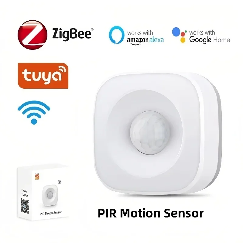 Tuya ZigBee WiFi PIR Motion Sensor Wireless Human Body Movement Detect Infrared Detector Home Security Alarm Smart Life APP