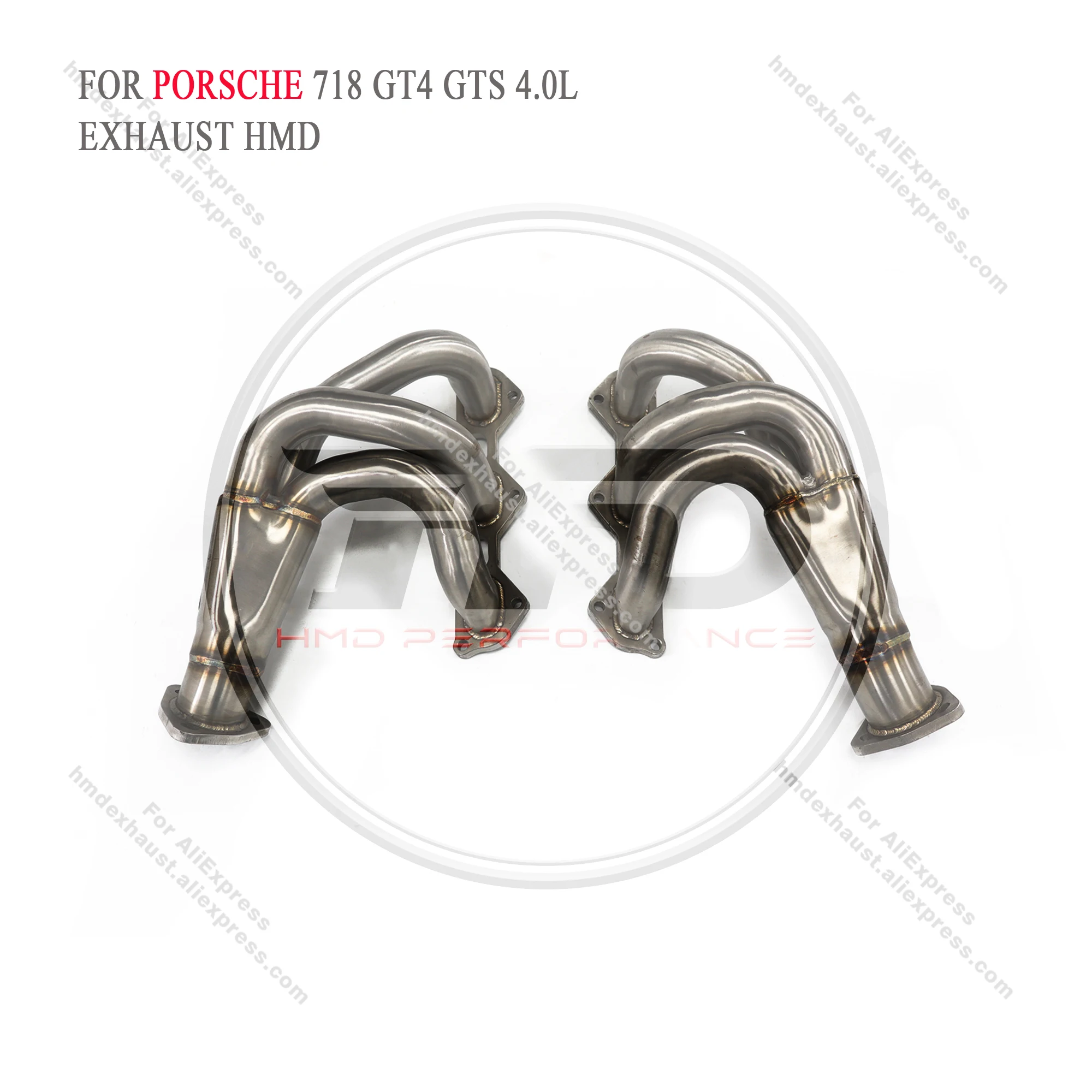 HMD Exhaust System Stainless Steel Performance Headers for Porsche 718 GT4 GTS 4.0L Racing Manifold