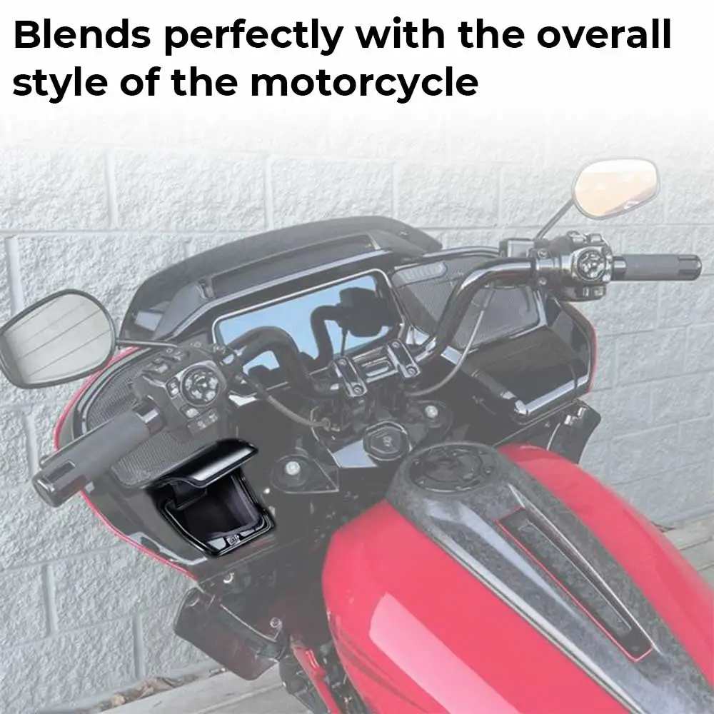 Black Fairing Storage Glove Box w/ Door Cover For Harley Road Glide/ ST FLTRX FLTRXSTSE 24-26 CVO FLTRXSE 23-26 Motorcycle 2Pcs
