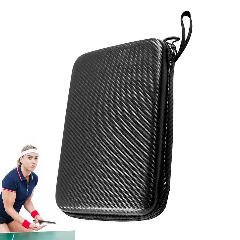 EVA Table Tennis Racket Case Hard Shell Ping Pong Racket Bag Portable Table Tennis Paddle Storage Box Racket Pocket Package