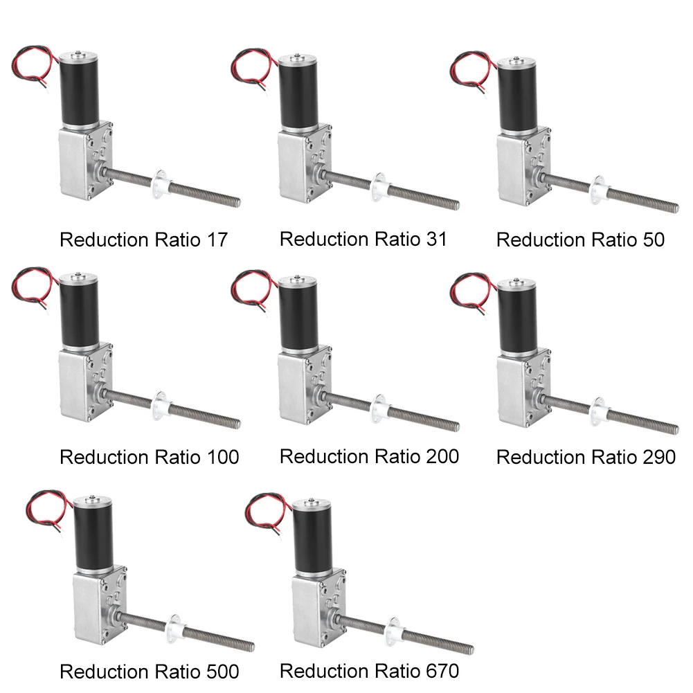 Silnik z przekładnią ślimakową o wysokim momencie obrotowym, miedziana przekładnia ślimakowa z podwójnym łożyskiem kulkowym do elektrycznych szyb, 24V