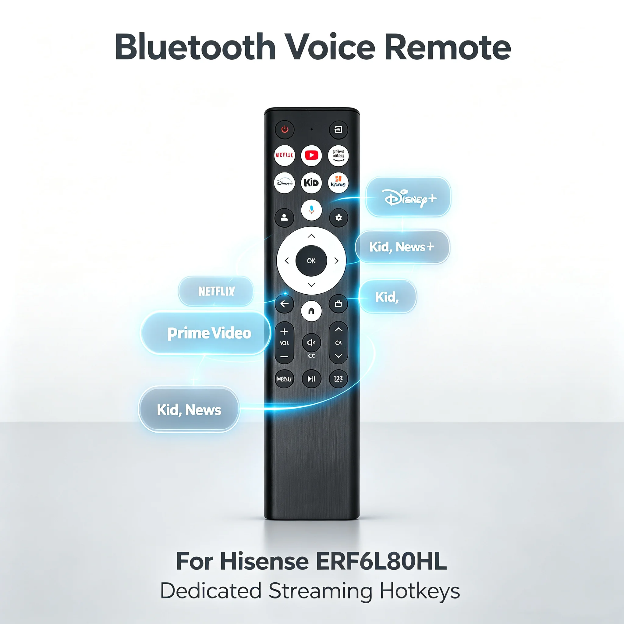 FAZV ERF6L80HL Voice Remote for Hisense U8K/U8N 55-77