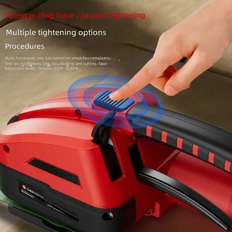 Handheld Electric Strapping Machine, Automatic PET PP Banding Tool, Portable Packaging Sealer for Carton Box & Pallet Wrapping view 6