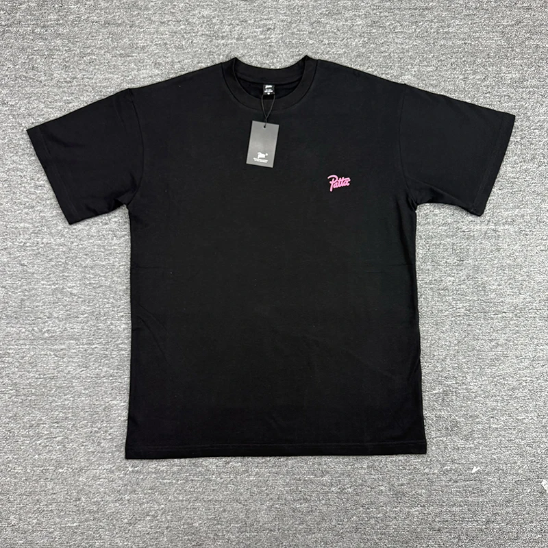 Real Photo High Quality Loose Casual Patta Short Sleeve T-shirt Multi-style Print PATTA T-shirts Men Women Top Tee