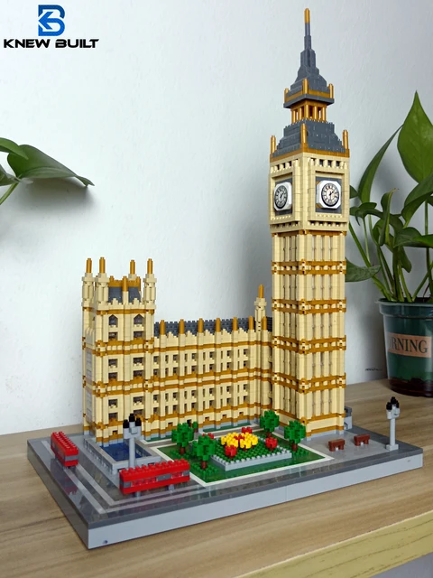 Słynne klocki Big Ben Micro Mini Replika, zabawki rekreacyjne i rozrywkowe Dekoracja klocków konstrukcyjnych dla dorosłych