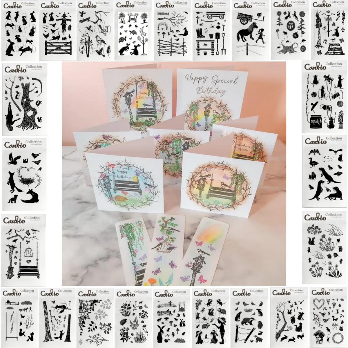 

Animals Party Tree Florals Pony Clear Stamps DIY Scrapbook Embossed Handcraft Gift Card Craft Template Decoration 2026 Easter