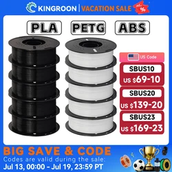 KINGROON 10KG PLA/ ABS/ PETG Filament 1.75mm Black White Gray , Wholesale 10 Rolls PLA ABS PETG Plastic For 3D Printer