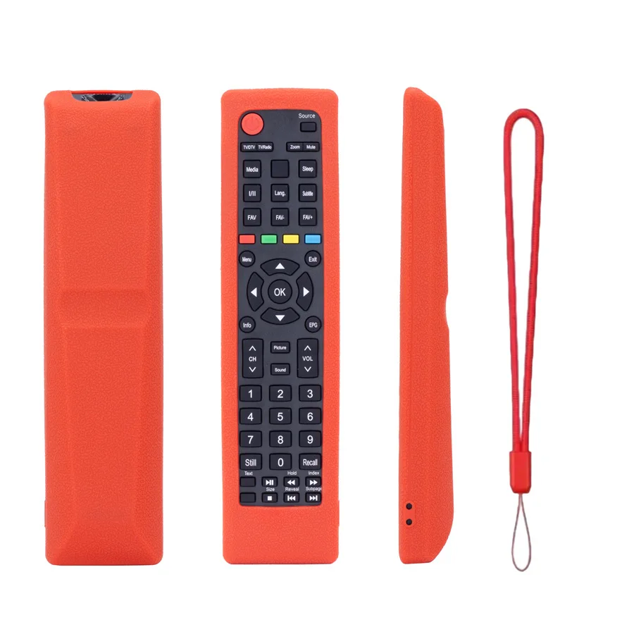 Silicone Protective Sleeve FOR Hisense ER-22601 for tv Remote - Precision Cutouts Shock Absorbing Design 21.5 x 5.5 x 2.3 cm