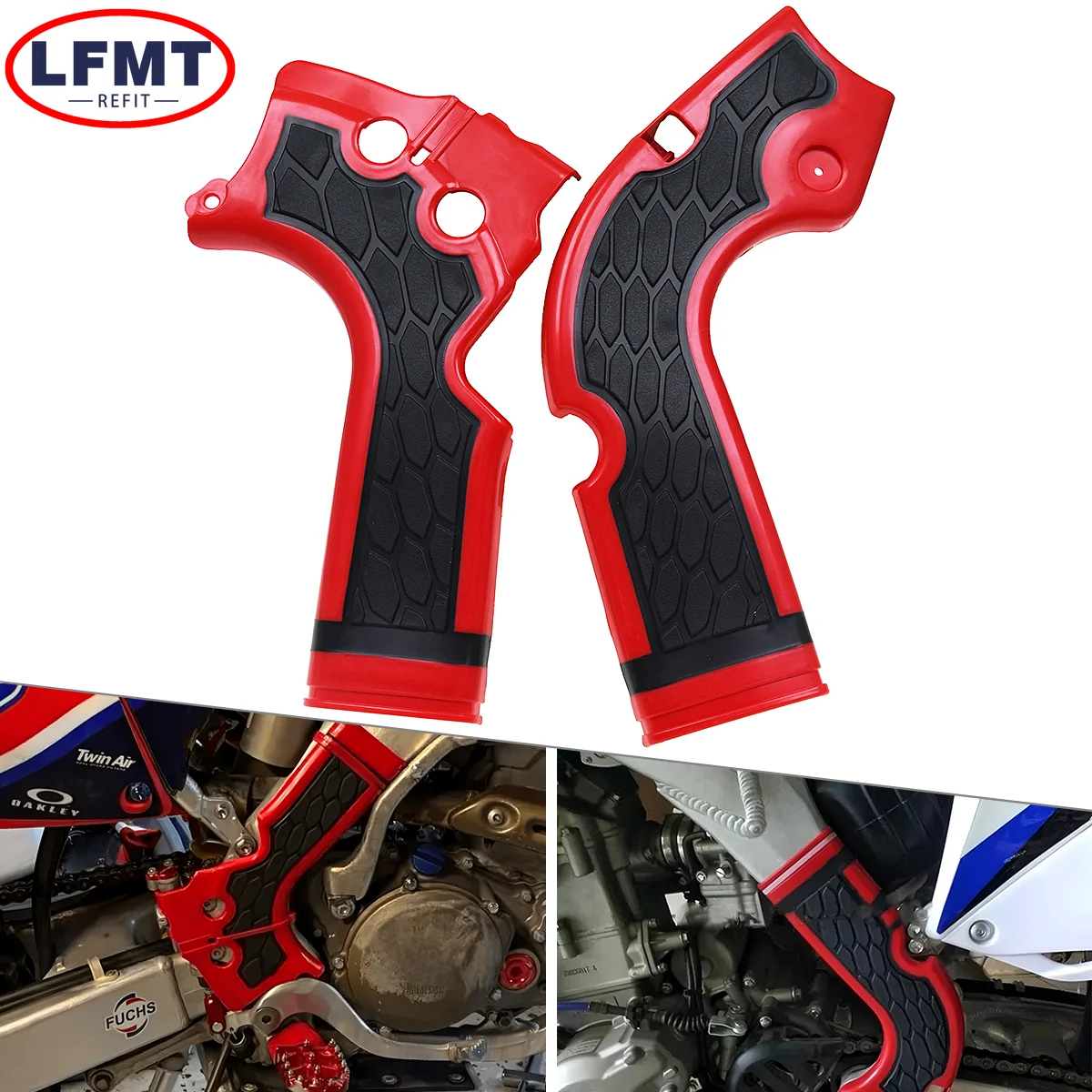 

Motorcycle Frame Cover Side Fairing Protection Guard Panel Boards For Honda CRF 250R 450R CRF250R 2014-2017 CRF450R 2013-2016