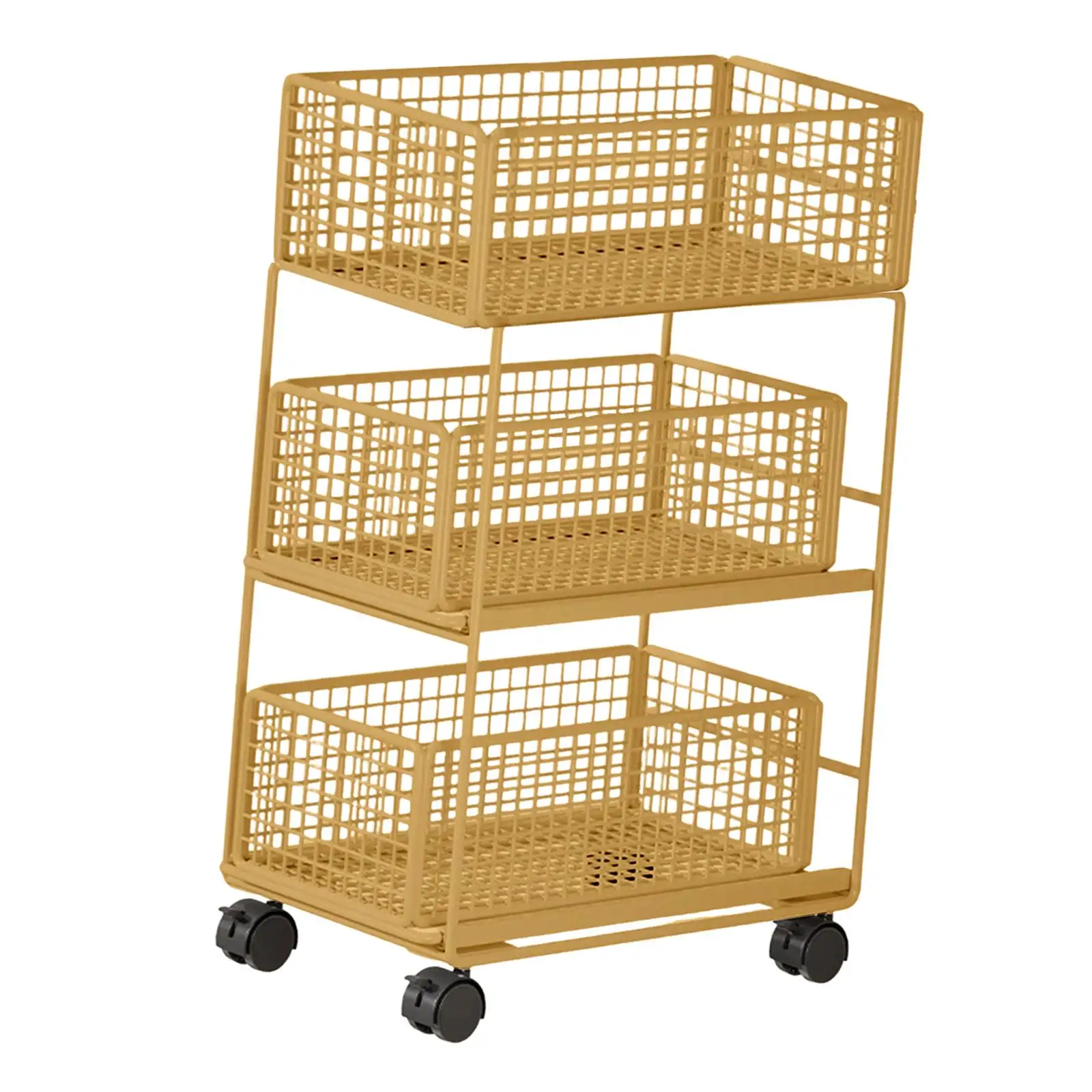 Under Desk Cart with Caster Wheels File Folder Filing Cabinet Practical Movable