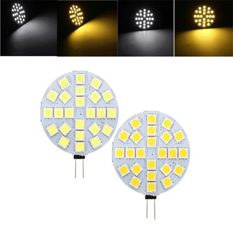 

G4 LED Round Range Hood Bulb 12v SMD5050 6/9/12/24 Leds SMD LED Boat Light White / Warm White Bulb Lamp Spot light