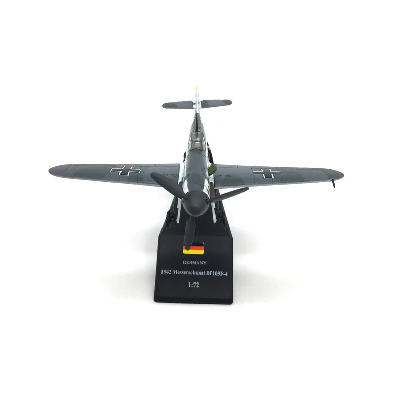 男性、ww2、bf109、1:72のスタンド付きミリタリーファイターモデル-109合金飛行機コレクション