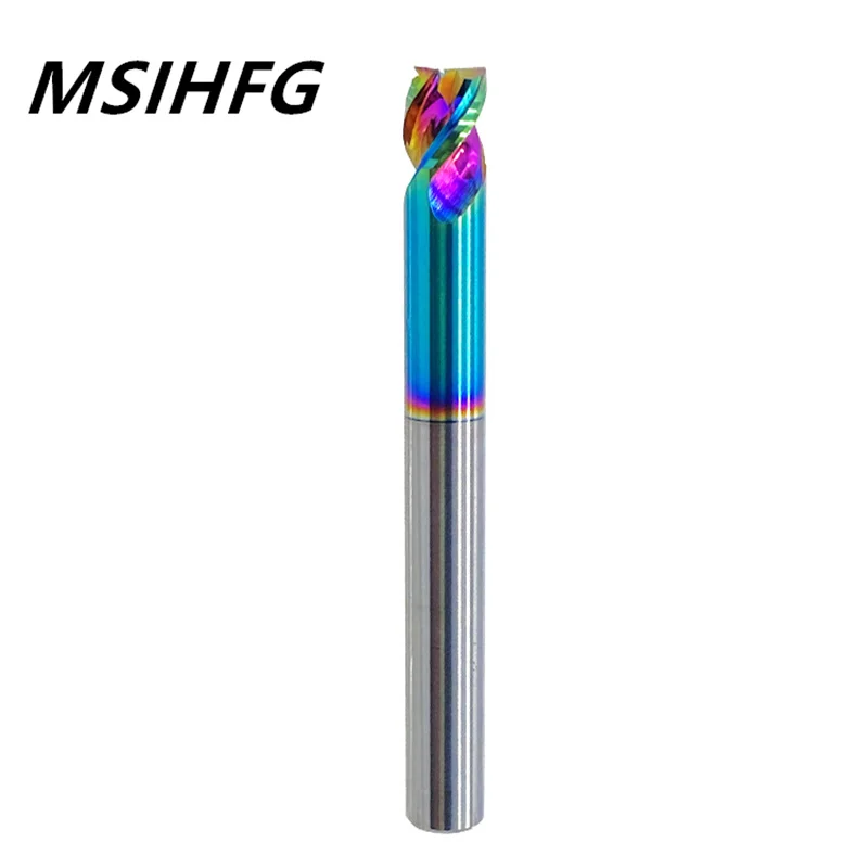 HRC55 Short Edge U Carbide Flat End Millling Cutter Tungsten 4 Flute Metal Steel Machining Tool Key Face Square Router Bit Shank