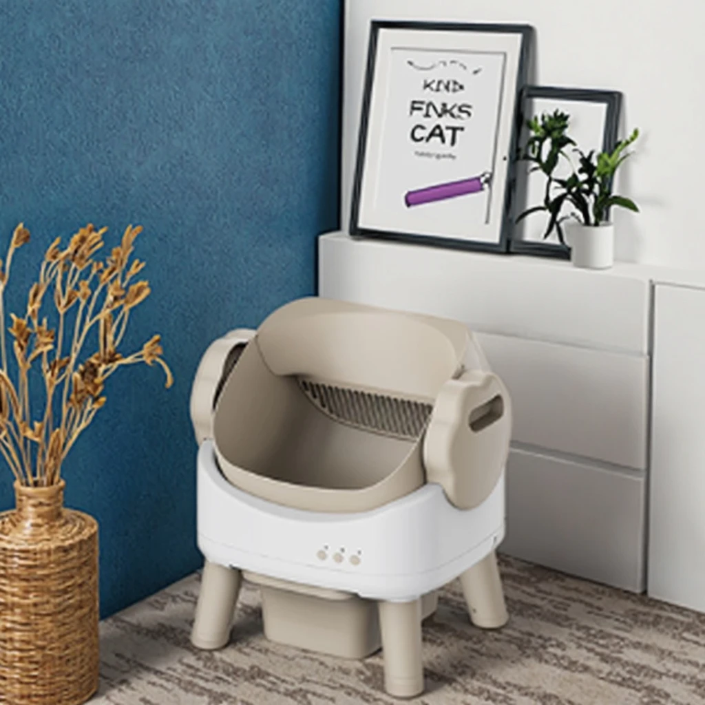 

STLF Top Sell Smart Cat LitterS Box Dual Safety Sensor &Self-Cleaning with APP Control Automatic Cat Toilet LitterS Box Pet Acce