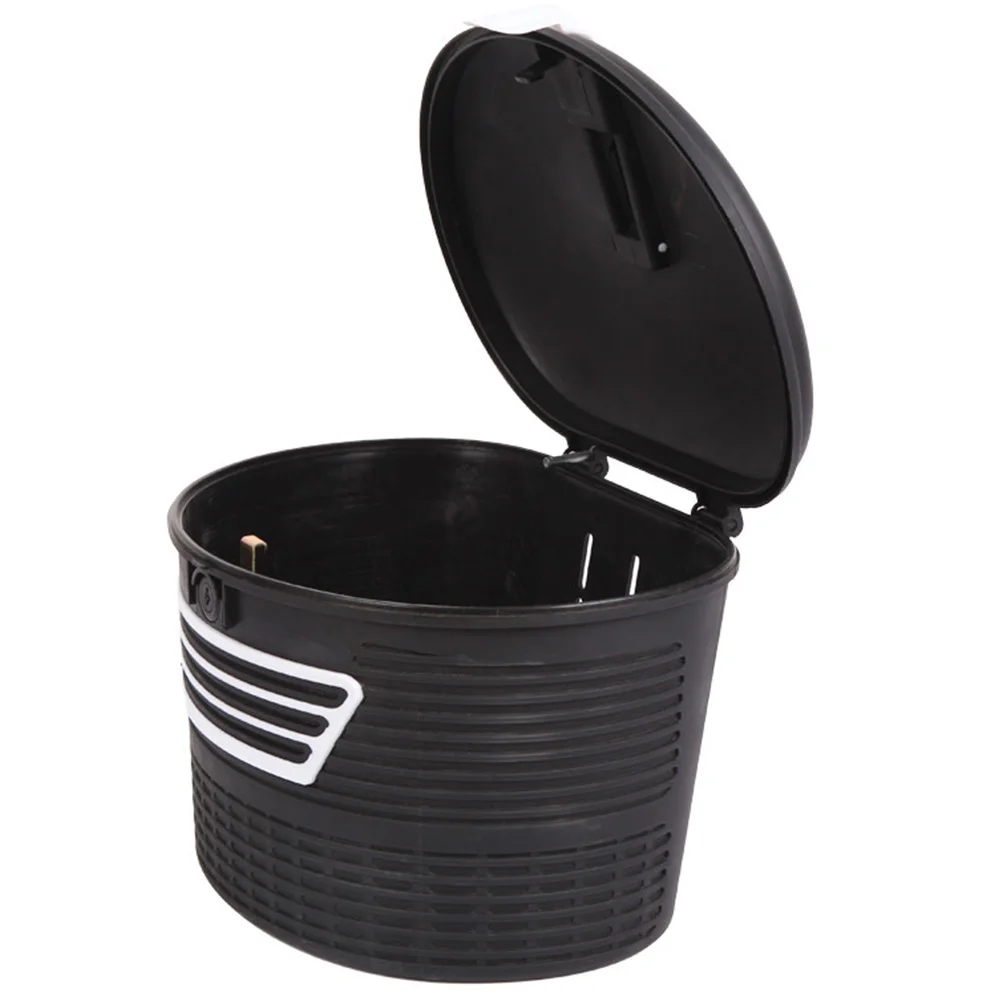 

Electric Mountain Bike Front Frame Hanging Plastic Storage Basket Large Capacity Anti-Theft Lock Waterproof Rainproof Durable