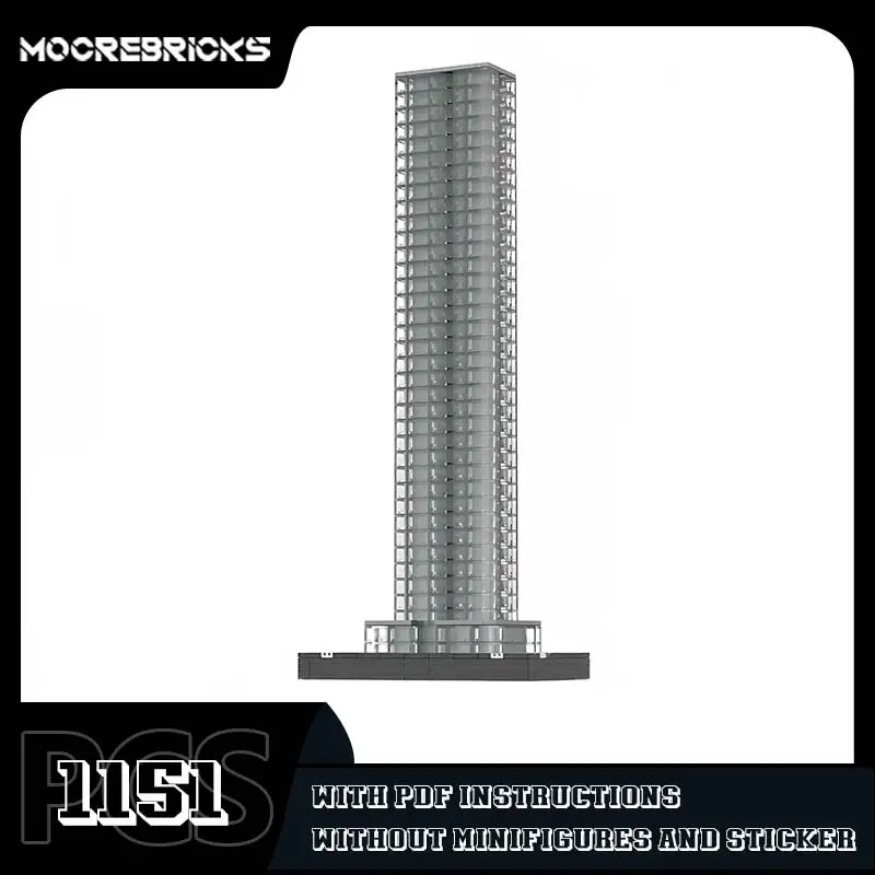 

252 East 57th Street Architecture Building Blocks Urban Landmark Skyscraper Technology Model Bricks Children's Collected Gifts