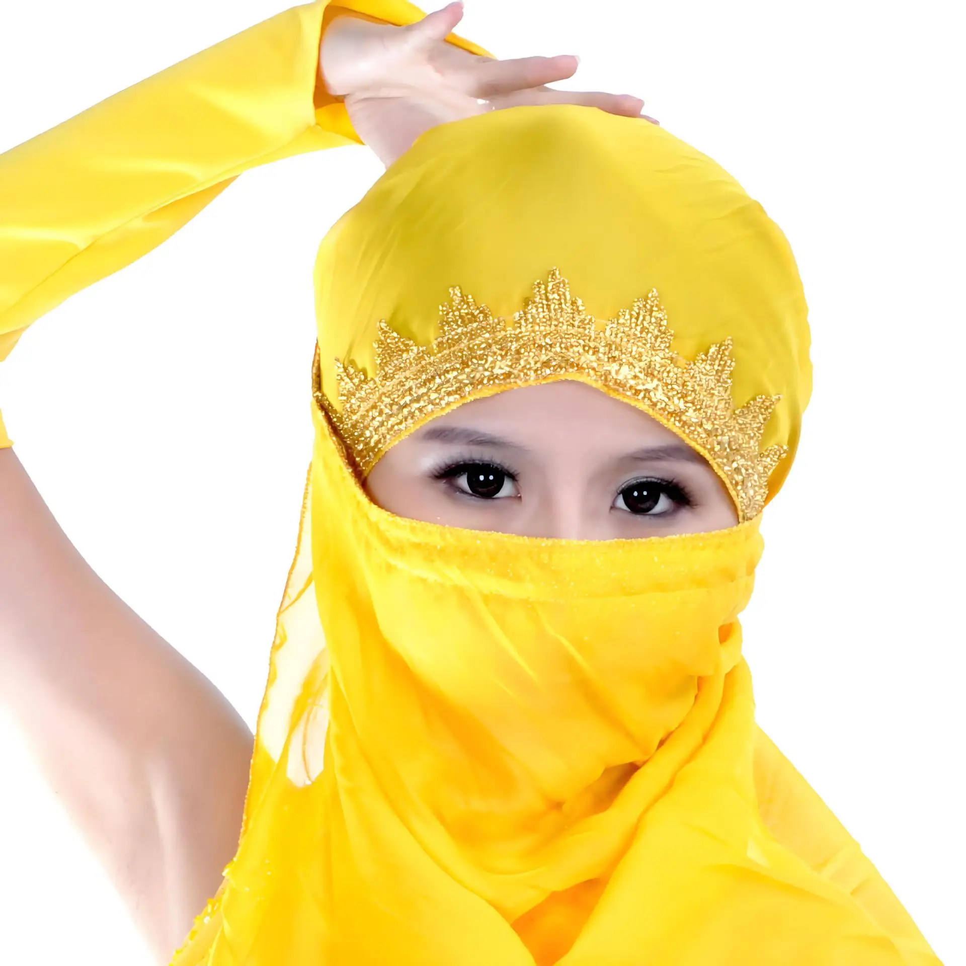 맞춤형 150x70cm 밸리 댄스 모자를 쓰고 있죠 밸리 댄스 의상 بدلة رقص شرقي 이국적인 댄스웨어