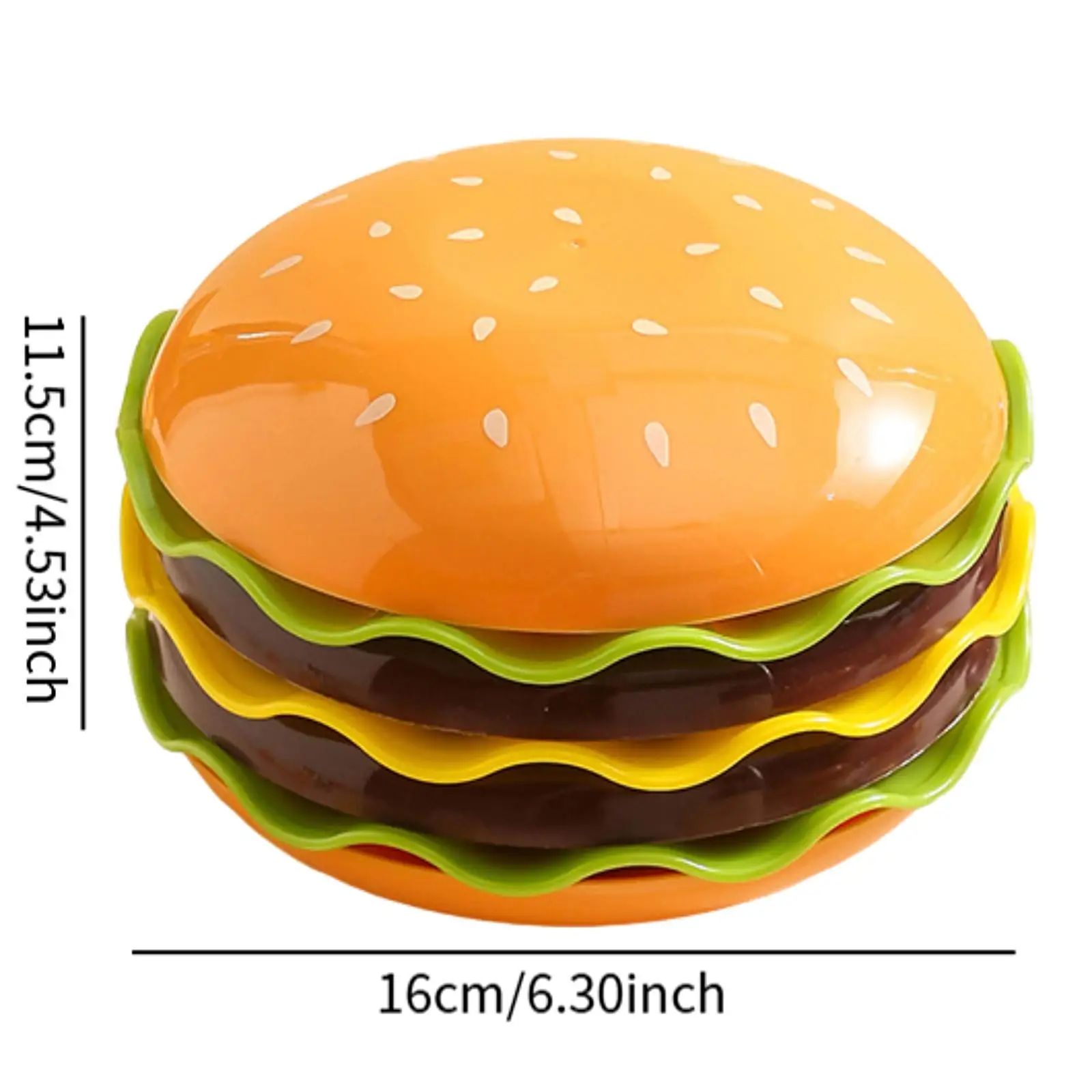 Stackable Burger Plate Set Plates and Bowls Set Cute Dinner Plate Multipurpose