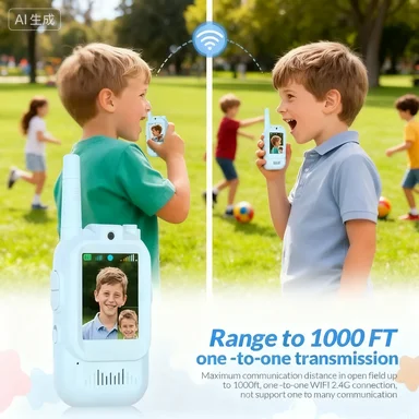 

NEW Portable Childrens Intercom Device Featuring Clear Bidirectional Video Calls And Voice Chat Functionality 2inch Screen 896C