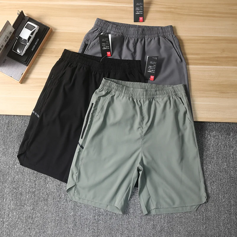 

Tech Qui Dry Breathable Cool Men's Loose Elastic Waist Sports orts Casual Five-Quarter Pants Faionable Urban Sle