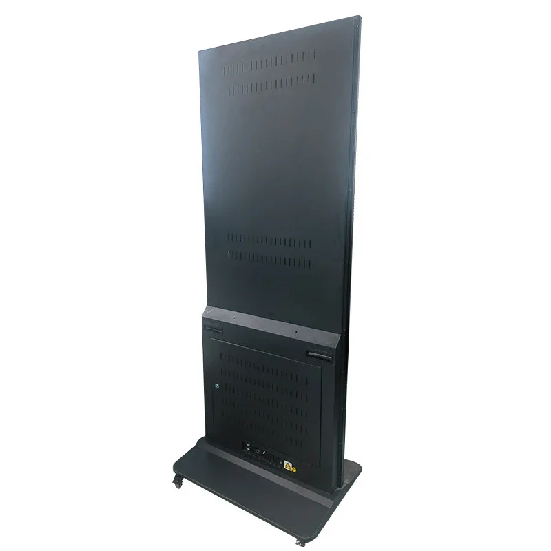 Floor Standing Digital Signage Display, Movable LCD Advertising Player with Wheels, Android Smart Vertical Advertising Screen