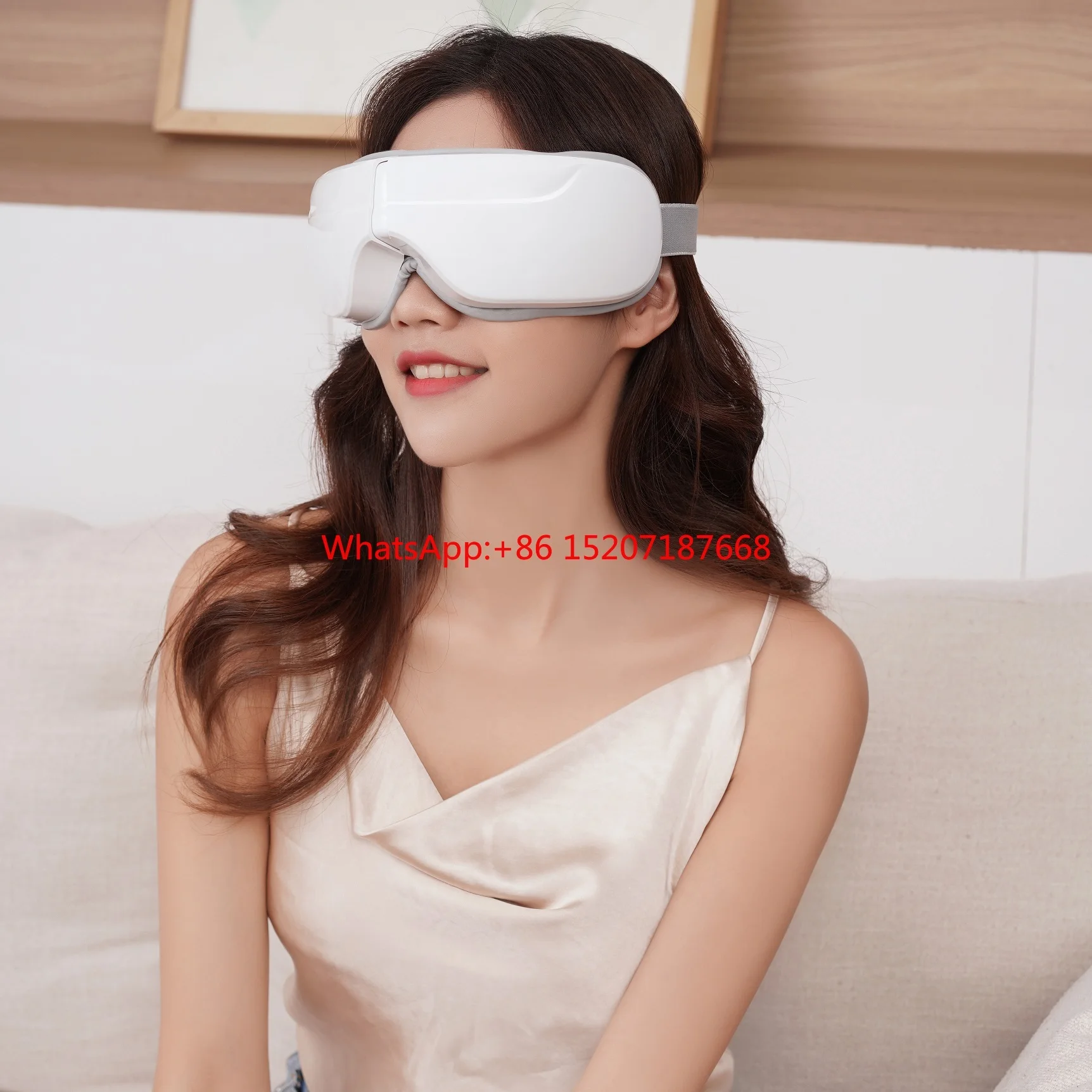 

Healthpal Oem Improve Sleep Rechargeable Therapy Air Pressure 4d Vibration Visual Eye Massager Music With Heat