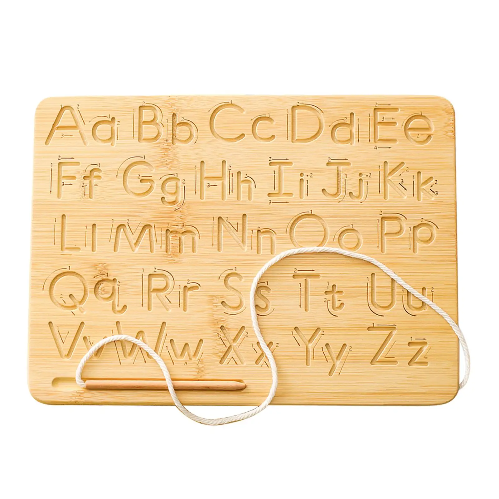 Letter Practicing Board Wooden Gifts for Kid 3 Years Old with Pen Writing Tools