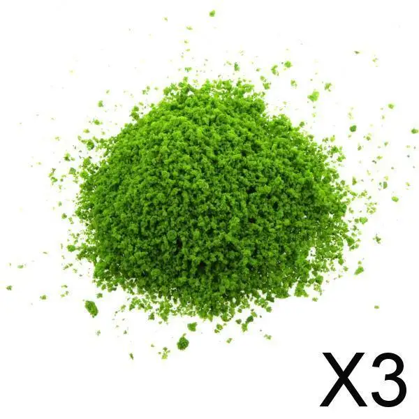 3-6pack Light Green Pore Foliage Model Scenic Material for Mini Tree DIY