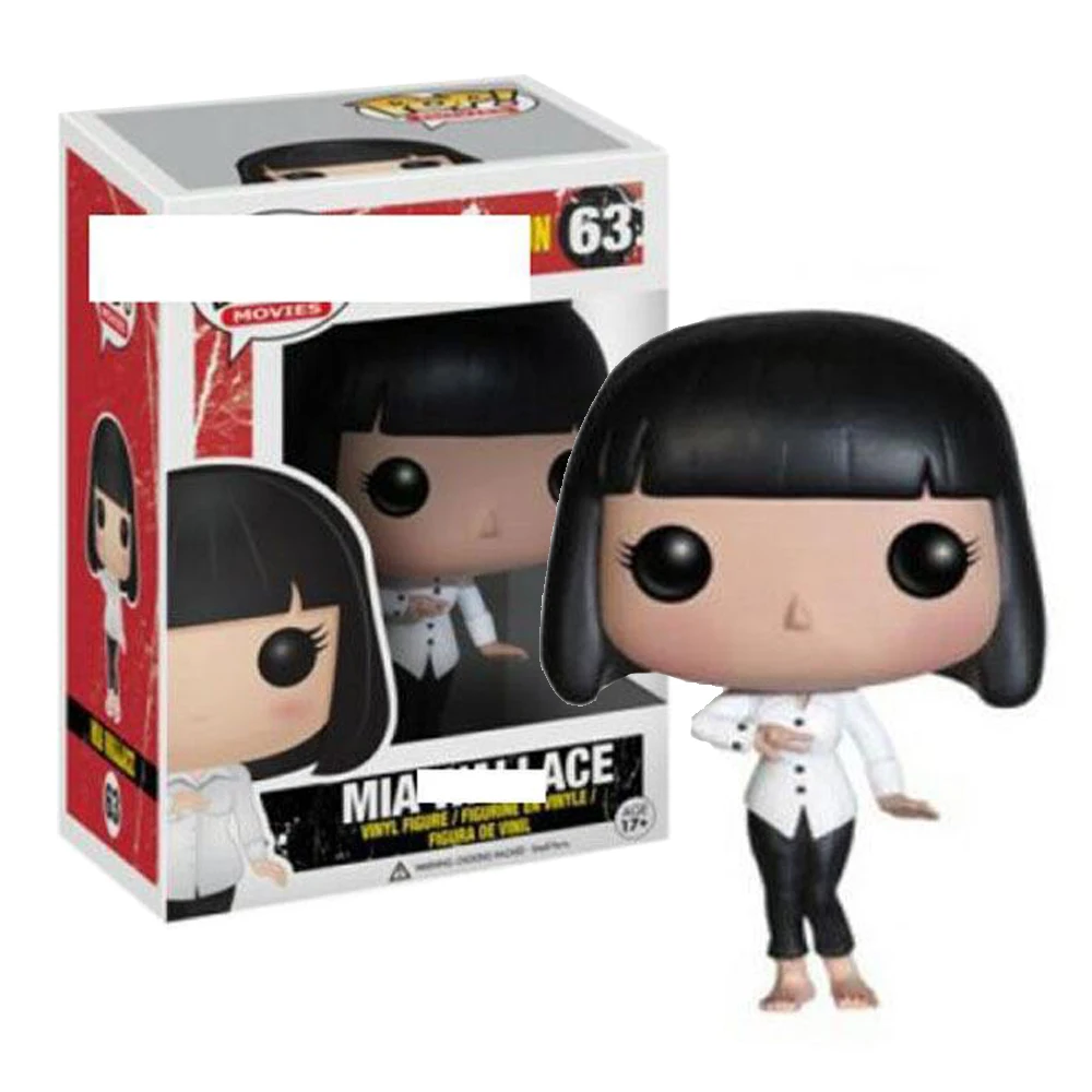 FUNKO POP Pulp Fiction Toy Action Figures Funny Festival Collection Dolls Mia Wallace Models Christmas Gifts Handmade Ornament