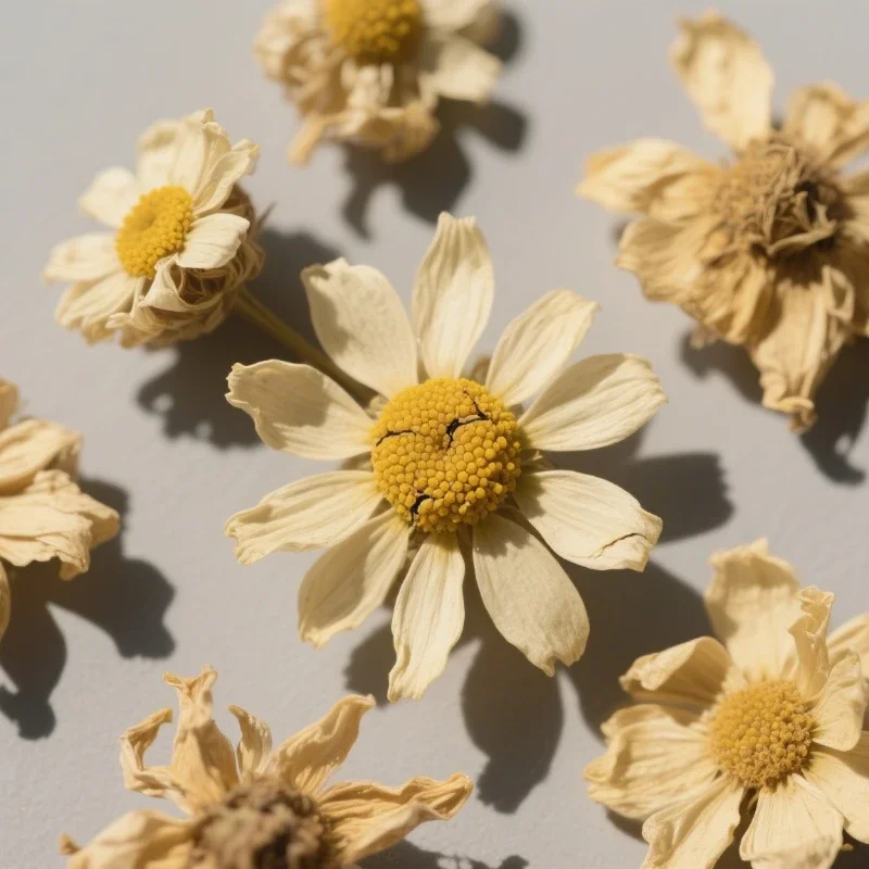 Flores secas de manzanilla 100% naturales para jabón perfumado, vela de boda, mezcla decorativa de Material de flores, relleno de almohada de bolsita