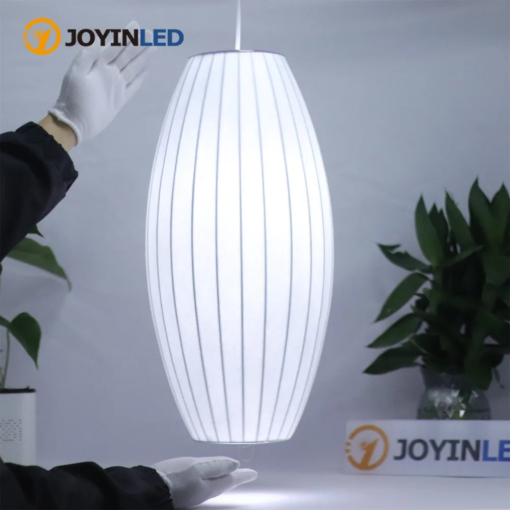 

Подвесной светильник JOYINLED для современного интерьера, D25/30, белый тканевый абажур, для магазина, ресторана, спальни, выставочного зала